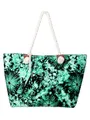 DonDon Strandtasche mit Reißverschluss, Große Strandtasche XXL, Shopper Tasche Damen - Praktische Beach bag Umhängetasche Damen Badetasche für Strand und Meer - Hippie Style
