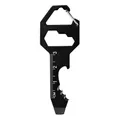 6 in 1 Multi Tool Schlüsselanhänger Schwarz Werkzeug Gadget