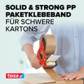 tesa Tesapack Solid & Strong - 66 m x 50 mm - braun - reißfestes Paketband Klebeband