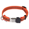 Verstellbares Halsband - reflektierend, neon orange, 40-55 cm