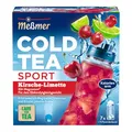 Meßmer Cold Tea Sport Kirsche-Limette | Früchtetee | Kaltaufguss mit Magnesium | ohne Zuckerzusatz | 14 Pyramidenbeutel