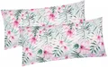 Heubergshop Kissenbezug, (2 Stück), 40x80cm Orchidee Blumen gemalt Kissenhülle 100% Baumwolle (BS-037/3), 2er Set BS-37/3 Orchidee 40x80 cm