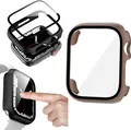Für Apple Watch Series 9 8 7 45mm / 6 SE 5 4 44mm 2 in 1 Hülle + Glas
