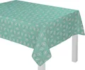 Adam Tischdecke "Retro Floret" Gr. 2, blau (petrol), B/L: 80cm x 80cm, 1 Stk., eckig