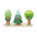 Classic World Steckspiel ab 1 Jahr | Stapelspiel Wald | Stapelturm Baby aus Holz | Sortierspiel für Kinderzimmer | Sortierspiel ab 1 Jahr | Stapelspiel Holz