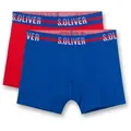 s.Oliver Jungen Hipshorts - 2er Pack, Pants, Unterhose, Cotton Stretch Blau/Rot 176