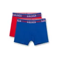 s.Oliver Jungen Hipshorts - 2er Pack, Pants, Unterhose, Cotton Stretch Blau/R...