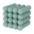 Deko Bubble Kerze Grün Groß 10 x 10 cm Bubblekerze 630g Eckig Dekokerze