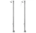vidaXL Gartendusche, Bodendusche 215 cm Edelstahl