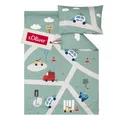 Kinderbettwäsche Auto 100 x 135 cm - 100 Baumwolle, Reißverschluss, anschmieg...