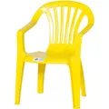 KINDERSESSEL Gelb Kinderstuhl Garten Stapelbar Kinder klein Möbel Terrasse