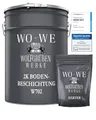 WO-WE 2K Epoxidharz Garagenfarbe Bodenbeschichtung W702 Anthrazit-Grau wie RAL 7016-5Kg
