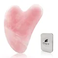 Gua Sha Gesichtsbehandlung mit Rosenquarz Herzform Guasha Board JKratz-Massag...