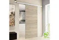 inova wohnen Schiebetür Holz Eiche San Remo 88 x 203,5 cm, Komplett Set mit Schienensystem und Softclose