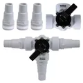 Bypass Adapter Swimming Pool Poolheizung Solarkollektor 3 Wegenventil Ø 32/38 mm
