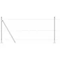 vidaXL Zaun mit Pfosten Silber 0,8 x 25 m Stahl 3351026