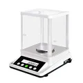 U.S. SOLID 0,001 g Präzisionswaage - Digitale analytische Lab-Waage - Elektronische Präzisionswaage mit einer Genauigkeit von 1 mg und 2 LCD-Bildschirmen - 110 g / 0,001 g