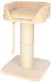 Kerbl Kratzbaum Toni XL(Farbe:beige, 58 x 58 x 92 cm, extra starke Grundplatte)