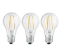 3er Pack Osram LED Lampe BASE Classic A CL 6.5W neutralweiss E27 4000K wie 40W