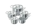 Zwilling Kochtopfset Twin Classic Mat., Edelstahl, Metall, 5-teilig, 16 cm,20 cm,16 cm, 2 L,3.5 L,6 L,3 L,1.5 L, rund, Kochen, Töpfe, Topfsets