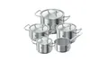Zwilling Kochtopfset, 5-tlg, rund, 18/10 Edelstahl Kochgeschirrset, 5-tlg