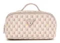 GUESS G Wave Large Cosmetic Travel Bag Kulturbeutel Blush Logo rosa Neu