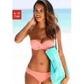 s.Oliver Bügel-Bandeau-Bikini mit Raffung orange 40