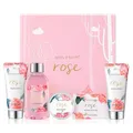 Rose Geschenkbox 5tlg Körperpflege Damen Duschgel Handcreme Bodylotion
