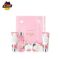 Rose Geschenkset 5tlg Frauen Körperpflege Duschgel Handcreme Bodylotion