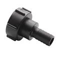 DS24 IBC Container Tank Zubehör Anschluss Adapter S60x6 auf Tülle/Stutzen (S60x6 -> Tülle 1" (25mm) drehbar)