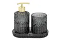 eluno Badaccessoire-Set BURANO 3tlg. Glas, 3 tlg.