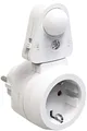revolt Stecker Bewegungsmelder: Steckdose mit PIR-Bewegungs- und Licht-Sensor, bis 2.300 Watt / 10 A (Bewegungsmelder Steckdose, Steckdosenbewegungsmelder, Dämmerungsschalter)
