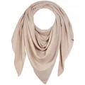 Enter the Complex® Schal Damen, Dreieckstuch, Halstuch, 100% Merino Wolle, 240 x 100 cm, Beige