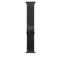 APPLE 49 mm Milanaise Armband (L), Ersatzarmband, Apple, Titan Schwarz