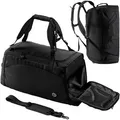 bemaxx Sporttasche Sports Bag, schwarz, mit Rucksackfunktion, mit Schuh- & Nassfach, 55 cm, 40 Liter