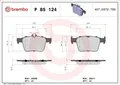 Bremsbelagsatz, Scheibenbremse BREMBO P 85 124 AUDI Q3 (F3B) 2 2018-2021