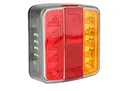 LAS 10105 LED-Rückleuchte Anhänger, 12 V, mit Kennzeichenbeleuchtung, Schwarz