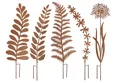 Kobolo Gartenstecker Gartenschild GRESS Gartendeko in Rostoptik 5-er SET - Dekorative Gartenschilder in ansprechender Rostoptik, ideal für den Außenbereich. Setzt stilvolle Akzente in Ihrem Garten.