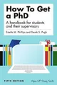 How to get a PhD: A Handbook for Students and Their... | Buch | Zustand sehr gut