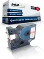 5x Kompatible Schriftbänder für Dymo D1 45014 Labelmanager 350 Series Labelmanager 360 D Labelmanager 400 Labelmanager 420 PS0720540 12 mm x 7 m 12mmx7m BL auf W -Office Quantum Serie