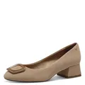 Tamaris Damen Klassische Ballerinas, Frauen Flats,Comfort Lining,TOUCHit-Fußbett,Slip-ons,klassisch elegant,Ballerinen,TAN,37 EU