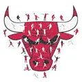 Iconic Puzzles - Chicago Bulls, Logo, Holzpuzzle, offiziell lizenziert von der NBA, 100% nachhaltig, Größe L, 500 Teile