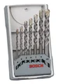 Bosch Zubehör CYL-3 Set, Silver Percussion Betonbohrer - 4, 5, 6, 6, 7, 8, 10 mm, 7-teilig - 2607017082 (7 Teile)