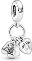 Pandora Kettenanhänger Pandora Nuckelflasche und Babyschuhe Charm-Anhänger 798106CZ Anhänger
