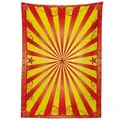Abakuhaus Tischdecke Farbfest Waschbar Für den Außen Bereich geeignet Klare Farben, Zirkus Retro Flyer Hintergrund bunt 140 cm x 240 cm