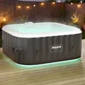 AREBOS Whirlpool | In- & Outdoor | 154 x 154 cm | LED-Beleuchtung | Quadrat