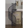 Minka Spindeltreppe "Rondo Color", bis 300 cm Raumhöhe - grau