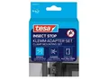 tesa® Klemm-Adapter-Set INSECT STOP, 3-teilig, für Türen und Fenster, anthrazit