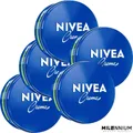 NIVEA Creme 5 x 250ml – Reichhaltige Pflege für alle Hauttypen & jeden Tag