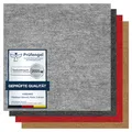 andiamo Teppichfliesen selbstklebend – 25 Stück, 40x40 cm Filz Bodenbelag für Wohnräume, DIY, leicht verlegbar & für Fußbodenheizung – Standard 4 m², Grau